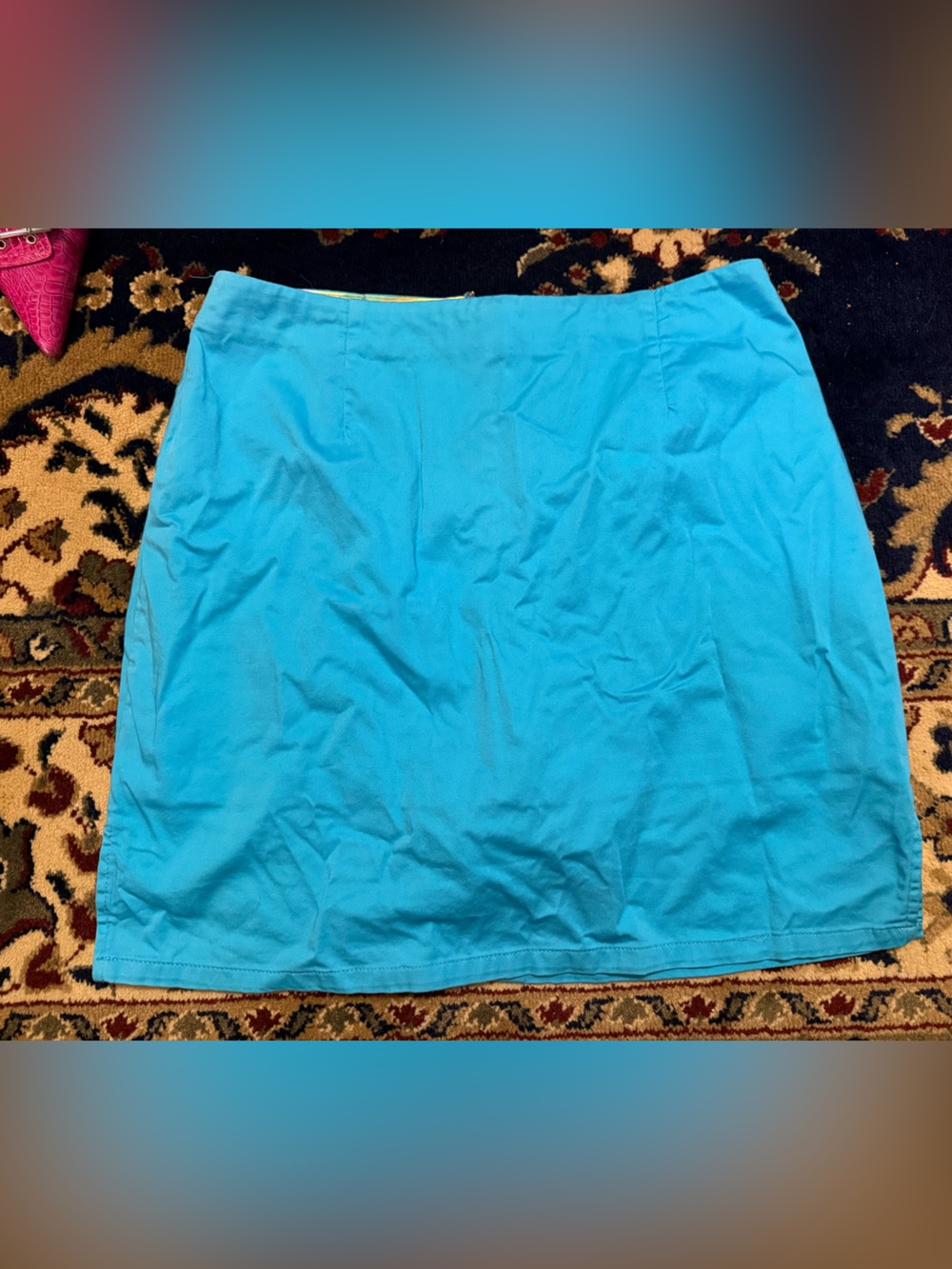 Women's Turquoise Blue Casual Skort